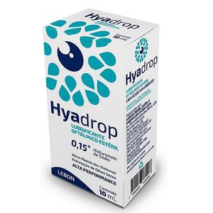 Hyadrop Lubrificante Oftálmico Estéril 10ml