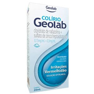 Colírio Geolab 0,15mg/ml + 0,3mg/ml Solução de Uso Oftálmico Frasco Gotejador 20ml