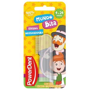 Powerdent Escova Dental Massageadora Mundo Bita com 1 Unidade