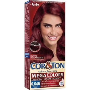 Tintura Cor&Ton Mega Colors Nº 6.646 Vermelho Cereja com 1 Unidade