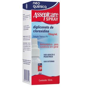Asseptcare 10mg/ml Solução de Uso Dermatológico Frasco Spray 50ml