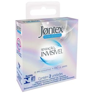 Preservativo Jontex Sensação Invisível com 2 Unidades