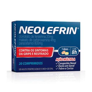 Neolefrin Comprimido 400mg + 20mg 400mg + 4mg com 20 Comprimidos