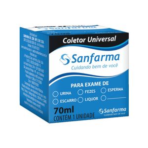 Coletor Universal Sanfarma 70ml