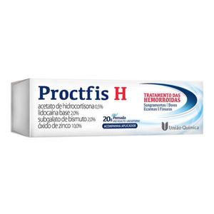 Proctfis H 0,5% + 2,0% + 2,0% + 10,0% com Aplicador Pomada de Uso Dermatológico Bisnaga 20g