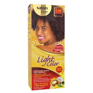 Coloração Light Color Salon Line N° 4.66 Borgonha Intenso com 1 Unidade