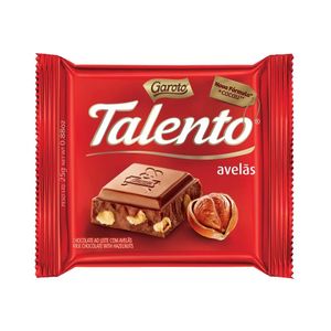 Barra de Chocolate Talento Garoto Sabor Avelã 25g
