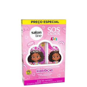 Kit Salon Line SOS Cachos Kids com Shampoo 300ml + Condicionador 200ml