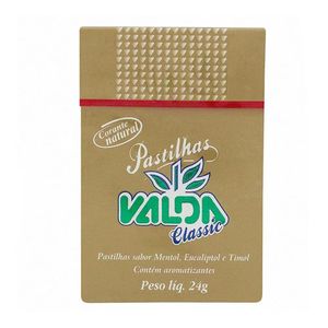 Pastilha Valda Classic Sabor Menta e Eucalipto 24g