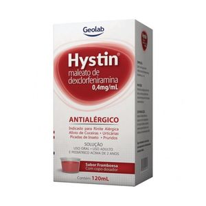 Hystin Solução Oral 0,4mg/ml Solução de Uso Oral 120ml