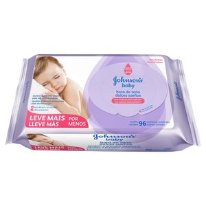 Toalha Umedecidas Johnson & Johnson Hora do Sono com 96 Unidades