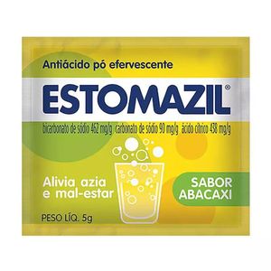 Estomazil 462mg + 90mg + 438mg Sabor Abacaxi Pó Efervescente com 50 Envelopes com 5g