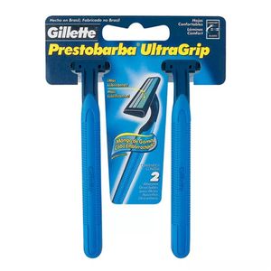 Aparelho Descartável Para Barbear Cabeça Fixa Gillette Prestobarba Ultragrip com 1 Unidade