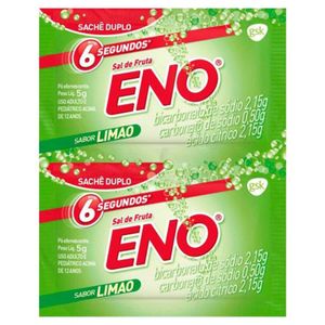 Sal de Frutas Eno Pó Efervescente de Uso Oral Sabor Limão com 2 Envelopes com 5g