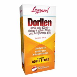 Dorilen 500mg + 10mg + 5mg com 12 Comprimidos