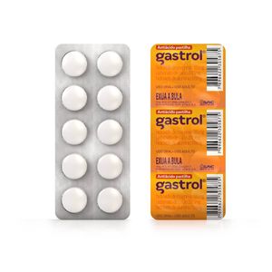 Gastrol 185mg + 231,5mg + 178mg com 10 Pastilhas