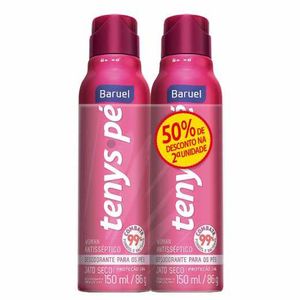 Kit Tenys Pé Desodorante para os Pés Woman com 2 Unidades com 92g
