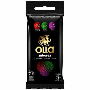 Preservativos Olla com 3 Sabores com 9 Unidades