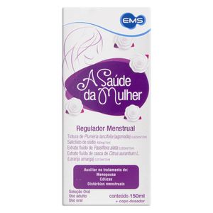 A Saúde da Mulher 0,625ml/15ml + 400mg/15ml + 0,30ml/15ml + 0,013ml/15ml com Copo Dosador Solução de Uso Oral Frasco 150ml