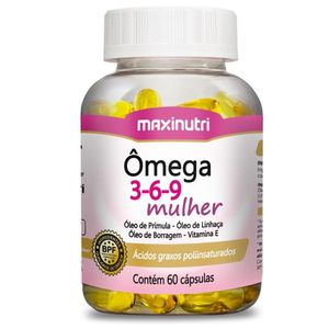 Ômega Mulher 3-6-9 Maxinutri com 60 Cápsulas