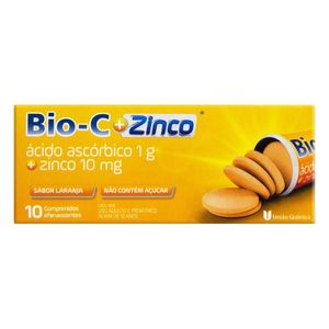 Bio-C 1g + Zinco 10mg com 10 Comprimidos Efervescentes