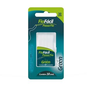 Green Passa Fio Dental Fio Facil com 30 Unidades