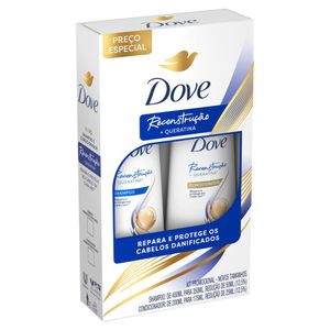 Kit Dove Rescontrução com 1 Shampoo 350ml + 1 Condicionador 175ml