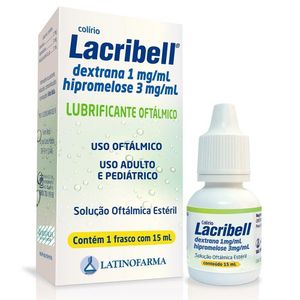 Lacribell 0,001g + 0,003g Solução de Uso Oftálmico Frasco Gotejador 15ml