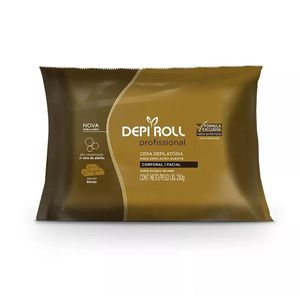 Cera Depilatória Corporal e Facial Depi Roll Bloco Quente 250g