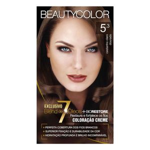 Tintura Permanente Beautycolor N° 5.3 Castanho Claro Dourado com 1 Unidade