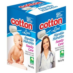Algodão Hidrófilo Caixa Cotton Line 25g