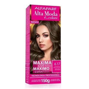 Kit Alta Moda é... Creme de Tintura Nº 6.17 Louro Escuro Mate Profundo 150g