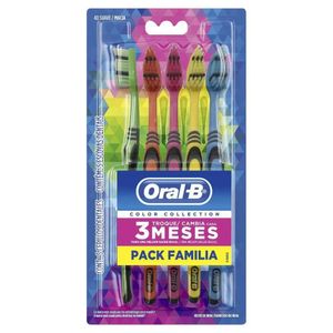 Escova Dental Oral-B Color Collection Pack Familiar com 5 Unidades