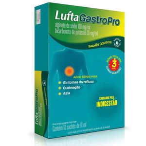 Luftagastropro 100mg/ml + 20mg/ml Suspensão de Uso Oral com 12 Envelopes com 10ml