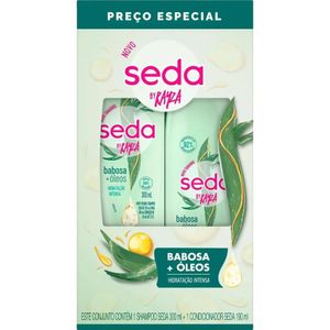 Kit Seda Babosa+Óleos com Shampoo 300ml + Condicionador 190ml