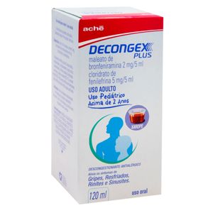 Decongex Plus 0,4mg/ml + 1mg/ml com Copo Medidor Xarope Frasco 120ml