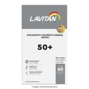 Lavitan 50+ com 60 Comprimidos Revestidos