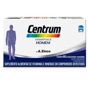 Multivitamínico Centrum Essentials Homem De A A Zinco Com 60 Comprimidos