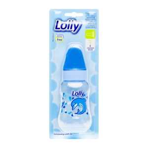 Mamadeira Lolly Oceano Bico de Silicone Redondo Azul 160ml