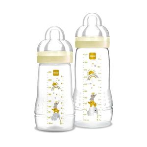 Kit Mamadeiras Easy Active Mam Neutra 2 Meses+ 270ml + 330ml