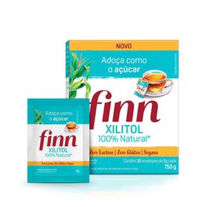Adoçante Xilitol Finn com 30 Sachês com 5g