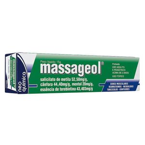 Massageol 52,50mg + 44,40mg + 20mg Pomada de Uso Dermatológico Bisnaga 30g