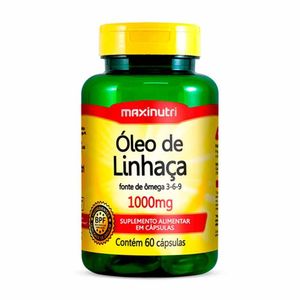Óleo de Linhaça 1000mg Maxinutri com 60 Cápsulas