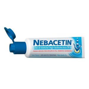 Nebacetin 5mg/g + 250UI/g Pomada de Uso Dermatológico Bisnaga 15g