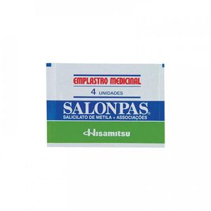 Salonsip 114,14mg + 21,84mg + 131,04mg + 28,40mg + 18,42mg com 4 Emplastros