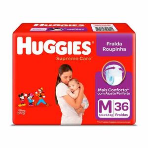 Fralda Roupinha Huggies Supreme Care M com 36 Unidades
