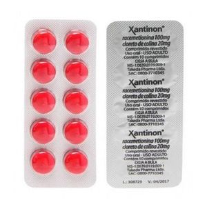 Xantinon 100mg + 20mg com 10 Comprimidos Revestidos
