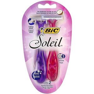 Aparelho Depilatório Feminino Rosa Bic Soleil com 1 Unidade