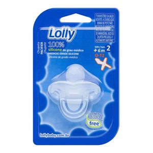 Chupeta Lolly Special Silicone Tamanho 2 +6 Meses com 1 Unidade