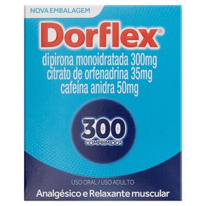 Dorflex 300mg + 35mg + 50mg com 30 Blísteres com 10 Comprimidos